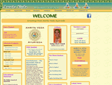 Tablet Screenshot of amritaveda.com